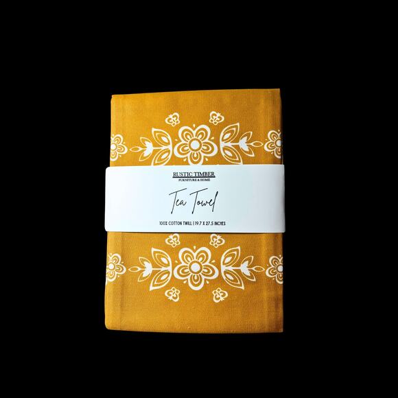 Butterfly Gold Pyrex-inspired Tea Towel - Picture 1 of 6